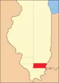 White County between its 1815 creation and 1818