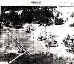 1947 aerial view of Whitefish Point Light Station