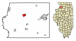 Location of Morrison within Whiteside County