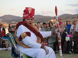Grandmother Bernadette at the Council of 13 Indigenous Grandmothers held in Spear Fish, South Dakota, USA in 2014.