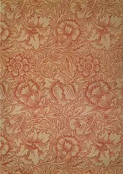 Pink and Poppy Wallpaper (1881)