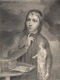 Drawing of Hayley by William Blake