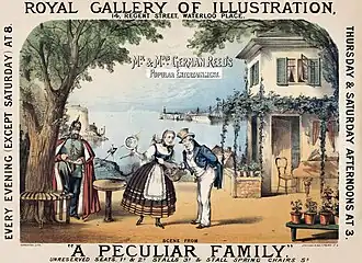 Image 137A Peculiar Family poster at William Brough (writer), by Robert Jacob Hamerton (restored by Adam Cuerden) (from Wikipedia:Featured pictures/Culture, entertainment, and lifestyle/Theatre)