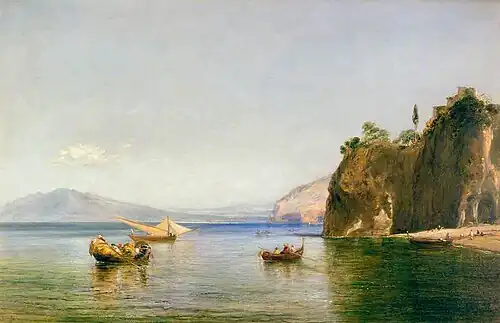 The Caves of Ulysses at Sorrento, Naples by William Collins