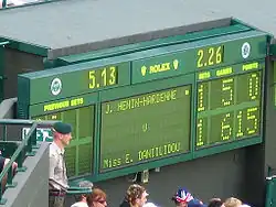Image 61A Royal Marines Commando as a services steward in 2005 (from Wimbledon Championships)