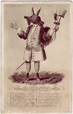 18th century engraving of The Trusty Servant