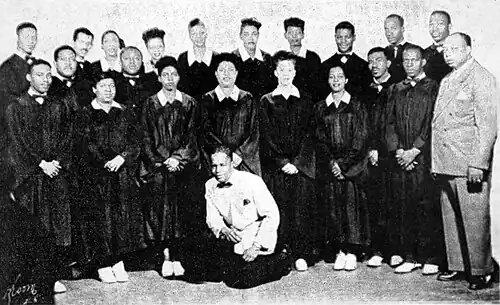 Large group photo of the choir