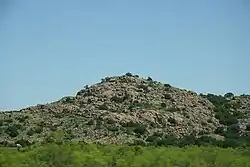 A mountain landscape made from Rocks, Wichita Mountains in Oklahoma