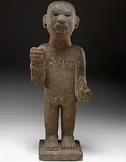 Front side statue of Xipe Totec found in Tepepan
