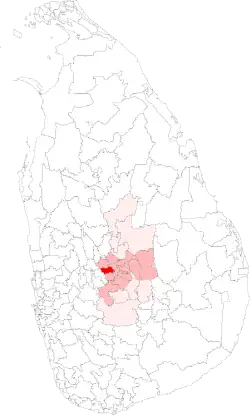 Location of Yatinuwara
