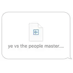 Cover art displaying the mastered file of "Ye vs. the People"