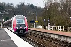 The first service of the Z 50000, of the Francilien