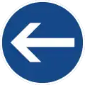 Sign 211-10 Turn left