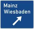 Sign 332 Exit direction sign (Autobahn)