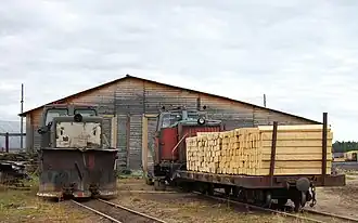 Locomotives TU6A – № 0726 (Snowplow) and 3080