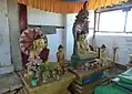 Statue of Buddhas inside the temple