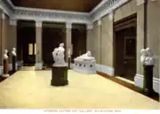 The sculpture gallery around 1908.