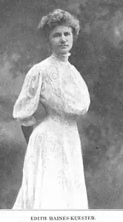 Edith Haines Kuester, from a 1908 publication