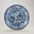 17th century ceramic faience plate