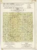 1914 plat map of the Town of Forestville