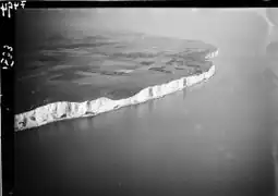 Vintage photo taken by Walter Mittelholzer, Swiss photographer and aviator, 1933