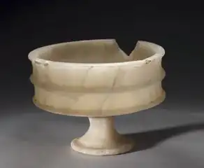 Ribbed bowl (tazza), 18th Dynasty