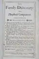 The family-dictionary : or, Household companion, 1705
