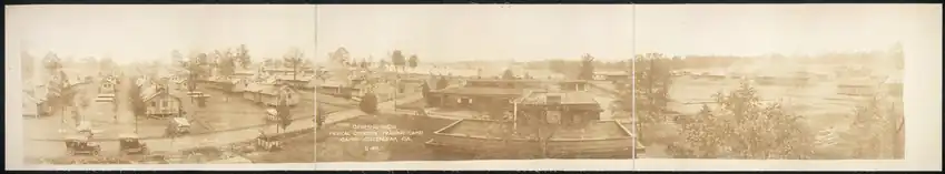 Panoramic picture of a military camp