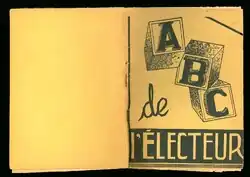 A file of the book produced by the Union Nationale electoral campaign